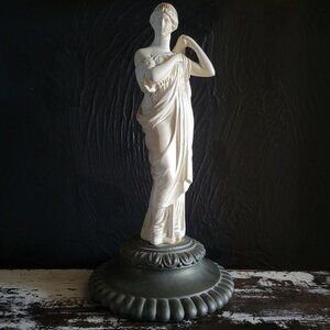 Vintage Grand Tour Neoclassical Plaster Goddess Figure Decorative Base (1 of 2)